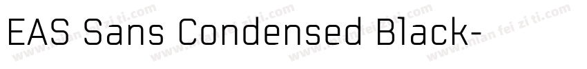 EAS Sans Condensed Black字体转换